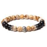 Bracelet Perle Johnny Hallyday - Tête de mort 18 modèles | Johnny Hallyday Fanclub