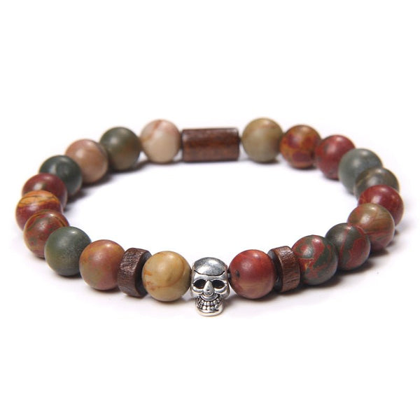 Bracelet Perle Johnny Hallyday - Tête de mort 18 modèles | Johnny Hallyday Fanclub