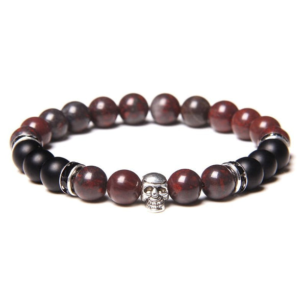 Bracelet Perle Johnny Hallyday - Tête de mort 18 modèles | Johnny Hallyday Fanclub