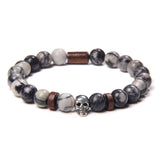Bracelet Perle Johnny Hallyday - Tête de mort 18 modèles | Johnny Hallyday Fanclub