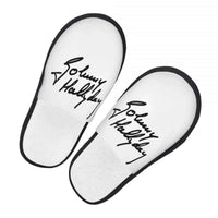 Chaussons Johnny Hallyday - Blancs 2 modèles | Johnny Hallyday Fanclub