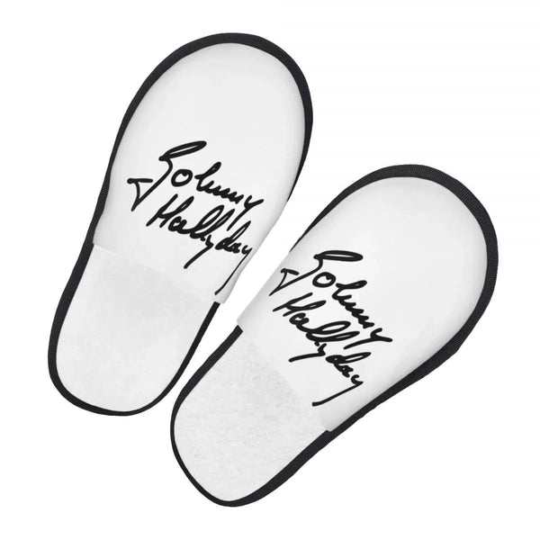 Chaussons Johnny Hallyday - Blancs 2 modèles | Johnny Hallyday Fanclub