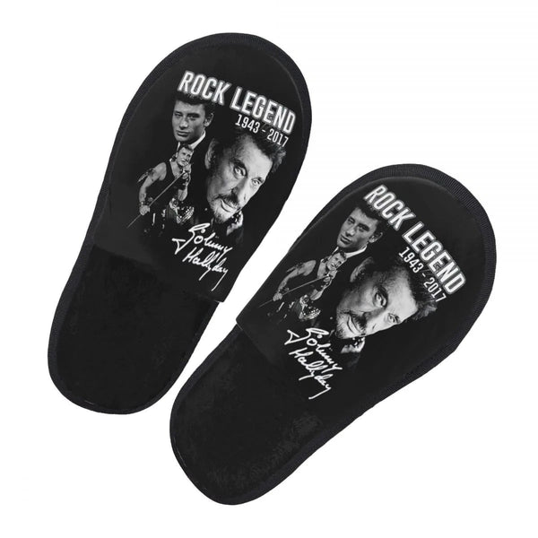 Chaussons Johnny Hallyday - Noirs 8 modèles | Johnny Hallyday Fanclub