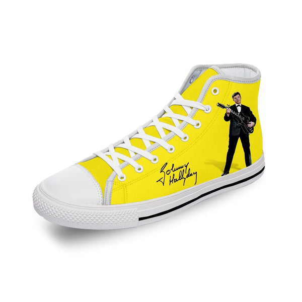Chaussures montantes Johnny Hallyday - Blanches 8 modèles | Johnny Hallyday Fanclub