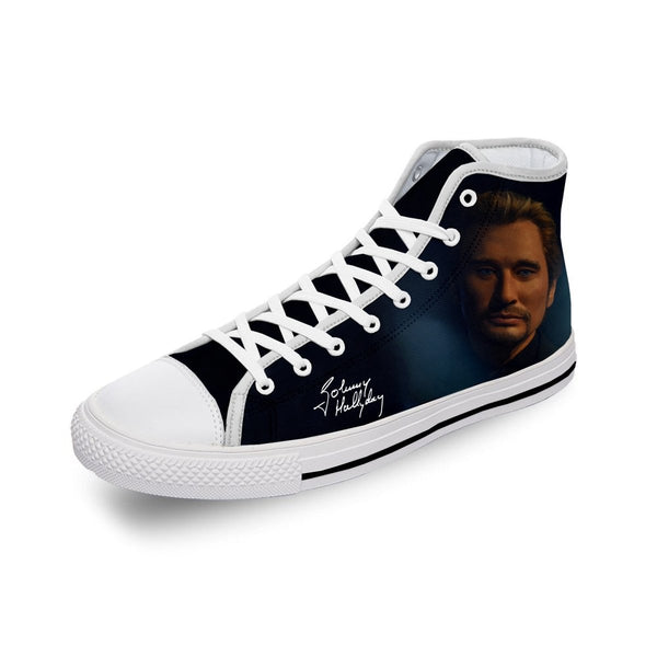 Chaussures montantes Johnny Hallyday - Blanches 8 modèles | Johnny Hallyday Fanclub