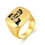 Chevalière Johnny Hallyday - Signature 13 modèles or | Johnny Hallyday Fanclub