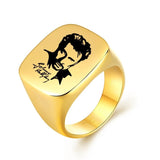 Chevalière Johnny Hallyday - Signature 13 modèles or | Johnny Hallyday Fanclub