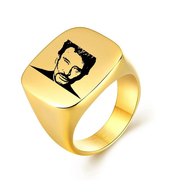 Chevalière Johnny Hallyday - Signature 13 modèles or | Johnny Hallyday Fanclub