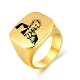 Chevalière Johnny Hallyday - Signature 13 modèles or | Johnny Hallyday Fanclub
