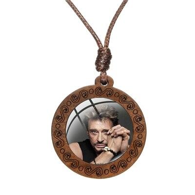 Collier pendentif bois Johnny Hallyday - Photo 16 modèles | Johnny Hallyday Fanclub