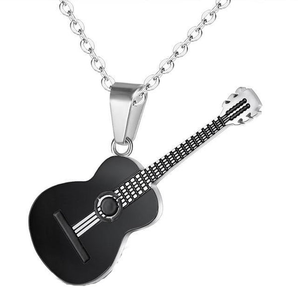 Collier pendentif Johnny Hallyday - Guitare acoustique #1 | Johnny Hallyday Fanclub