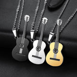 Collier pendentif Johnny Hallyday - Guitare acoustique #1 | Johnny Hallyday Fanclub