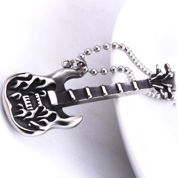 Collier pendentif Johnny Hallyday - Guitare électrique #1 | Johnny Hallyday Fanclub