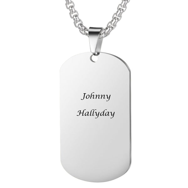 Collier pendentif Johnny Hallyday - Hommage 3 modèles | Johnny Hallyday Fanclub