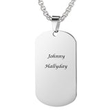 Collier pendentif Johnny Hallyday - Hommage 3 modèles | Johnny Hallyday Fanclub