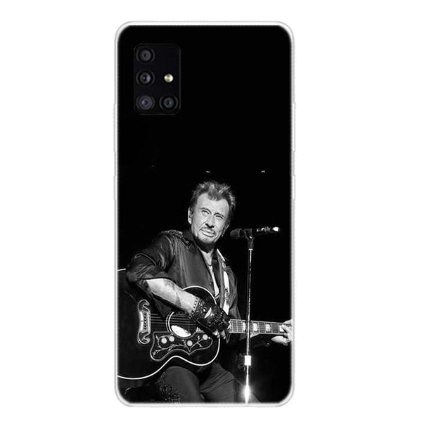 Coque de téléphone Johnny Hallyday Samsung Galaxy A - A01, A02S, A11, A12, A21, A21S, A22, A32, A42, A52 - 8 modèles | Johnny Hallyday Fanclub