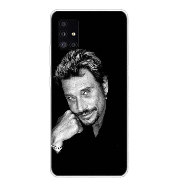 Coque de téléphone Johnny Hallyday Samsung Galaxy A - A01, A02S, A11, A12, A21, A21S, A22, A32, A42, A52 - 8 modèles | Johnny Hallyday Fanclub