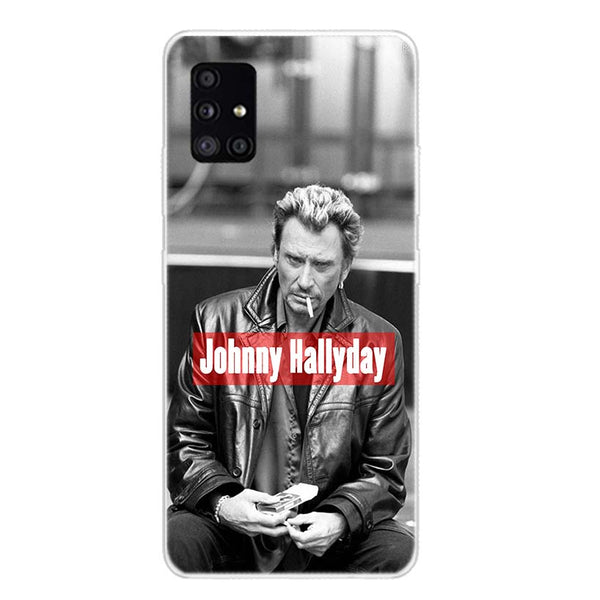 Coque de téléphone Johnny Hallyday Samsung Galaxy A - A01, A02S, A11, A12, A21, A21S, A22, A32, A42, A52 - 8 modèles | Johnny Hallyday Fanclub