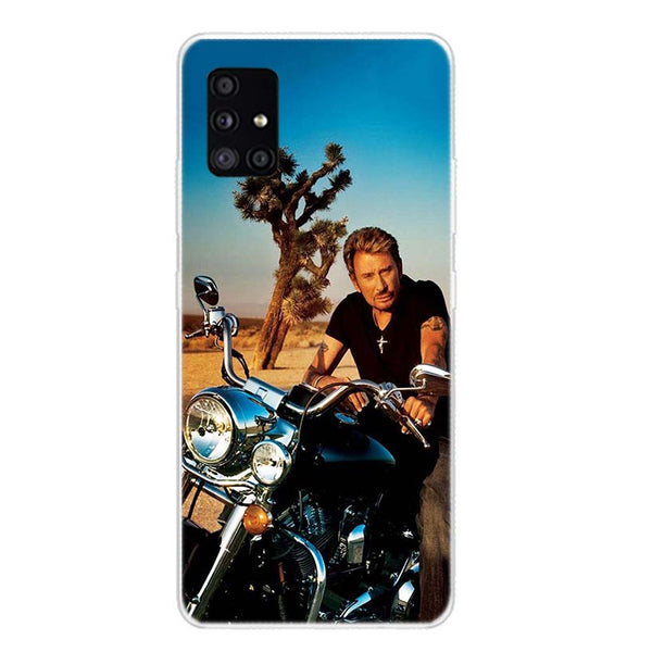 Coque de téléphone Johnny Hallyday Samsung Galaxy A - A01, A02S, A11, A12, A21, A21S, A22, A32, A42, A52 - 8 modèles | Johnny Hallyday Fanclub