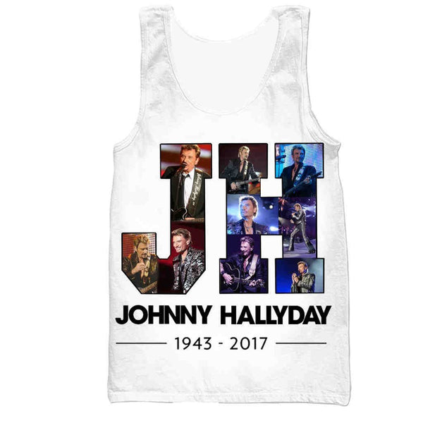 Débardeur JH #2 - 3 couleurs | Johnny Hallyday Fanclub