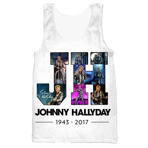 Débardeur JH #3 - 3 couleurs | Johnny Hallyday Fanclub