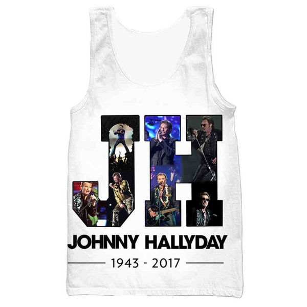Débardeur JH #4 - 3 couleurs | Johnny Hallyday Fanclub