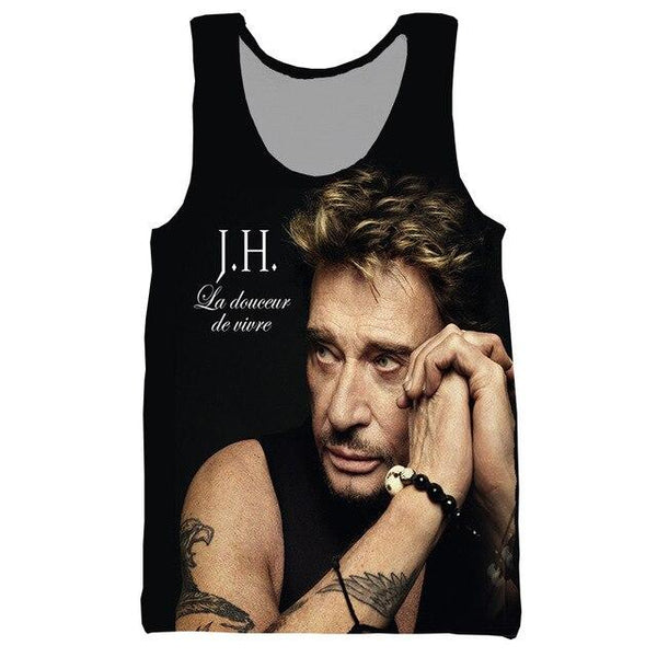 Débardeur JOHNNY HALLYDAY La douceur de vivre | Johnny Hallyday Fanclub