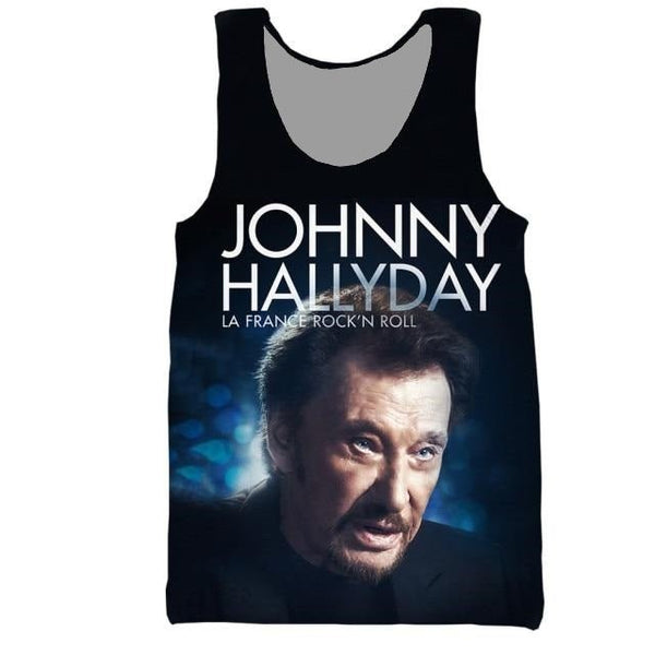 Débardeur JOHNNY HALLYDAY La France rock'n roll | Johnny Hallyday Fanclub