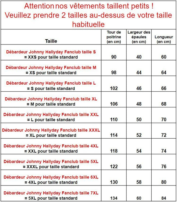 Débardeur JOHNNY HALLYDAY Rockeur | Johnny Hallyday Fanclub