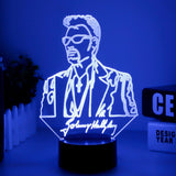 Lampe LED Johnny Hallyday #1 - 7 couleurs | Johnny Hallyday Fanclub