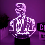 Lampe LED Johnny Hallyday #1 - 7 couleurs | Johnny Hallyday Fanclub