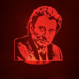 Lampe LED Johnny Hallyday #2 - 7 couleurs | Johnny Hallyday Fanclub