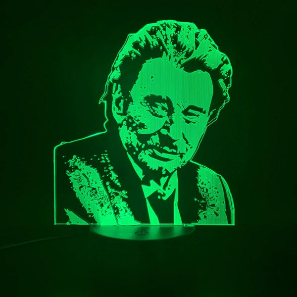 Lampe LED Johnny Hallyday #2 - 7 couleurs | Johnny Hallyday Fanclub