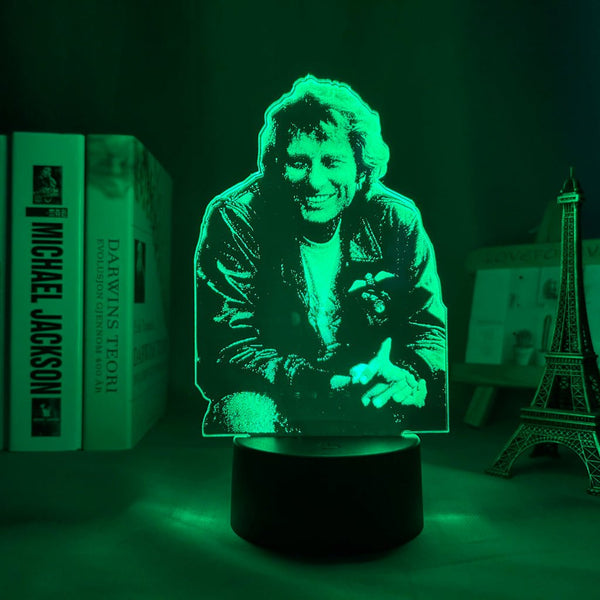 Lampe LED Johnny Hallyday #5 - 7 couleurs | Johnny Hallyday Fanclub