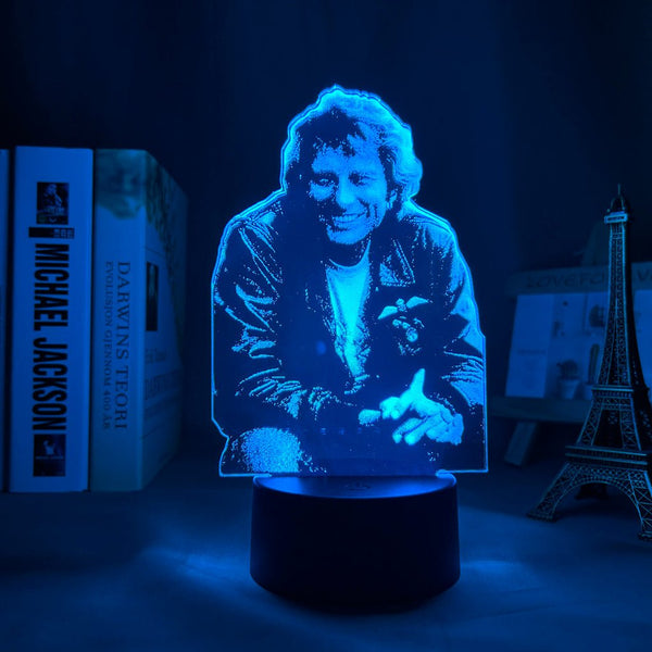 Lampe LED Johnny Hallyday #5 - 7 couleurs | Johnny Hallyday Fanclub