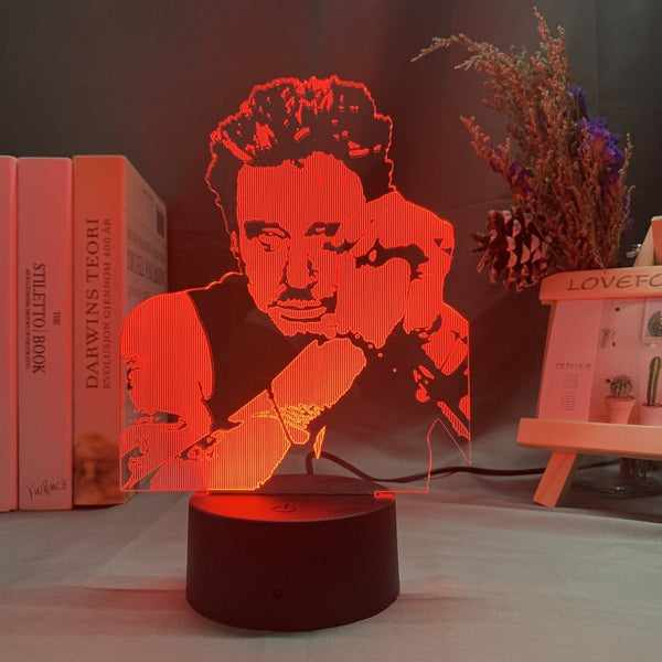 Lampe LED Johnny Hallyday JH - 7 couleurs | Johnny Hallyday Fanclub