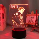 Lampe LED Johnny Hallyday Légende - 7 couleurs | Johnny Hallyday Fanclub