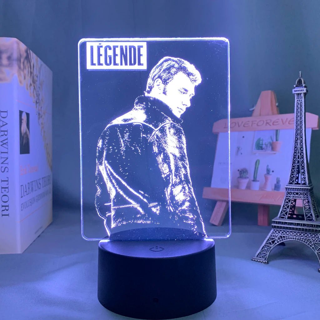 Lampe Johnny Hallyday Autograp - Comparer avec