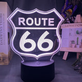 Lampe LED Johnny Hallyday Route 66 - 7 couleurs | Johnny Hallyday Fanclub