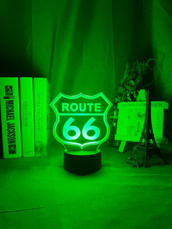 Lampe LED Johnny Hallyday Route 66 - 7 couleurs | Johnny Hallyday Fanclub