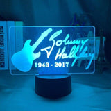 Lampe LED Johnny Hallyday Signature - 7 couleurs | Johnny Hallyday Fanclub