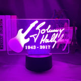 Lampe LED Johnny Hallyday Signature - 7 couleurs | Johnny Hallyday Fanclub