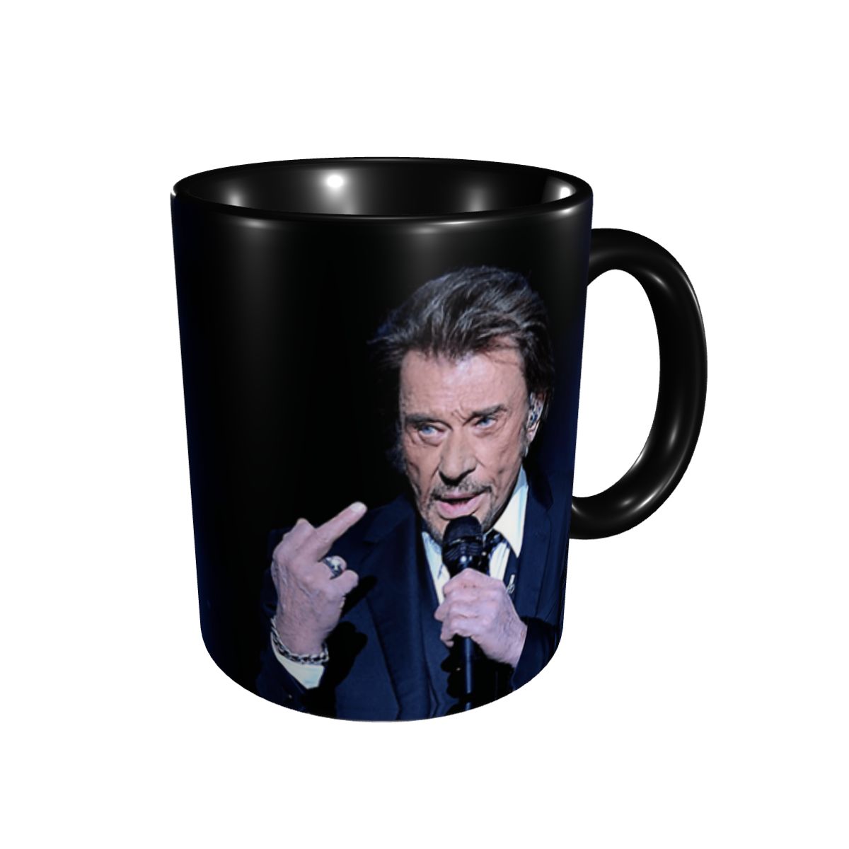 Tazza Johnny Hallyday, ceramica, tazzina da caffè, cantante, rock