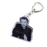 Porte-clés photo Johnny Hallyday 8 modèles