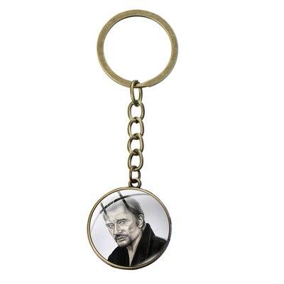 Porte-clé photo Johnny Hallyday + chaîne 16 modèles | Johnny Hallyday Fanclub
