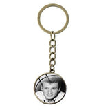 Porte-clé photo Johnny Hallyday + chaîne 16 modèles | Johnny Hallyday Fanclub