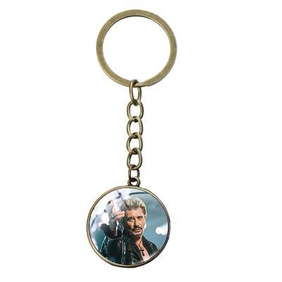 Porte-clé photo Johnny Hallyday + chaîne 16 modèles | Johnny Hallyday Fanclub