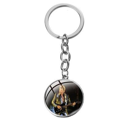 Porte-clé photo Johnny Hallyday + chaîne 16 modèles | Johnny Hallyday Fanclub