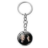 Porte-clé photo Johnny Hallyday + chaîne 16 modèles | Johnny Hallyday Fanclub