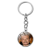 Porte-clé photo Johnny Hallyday + chaîne 16 modèles | Johnny Hallyday Fanclub